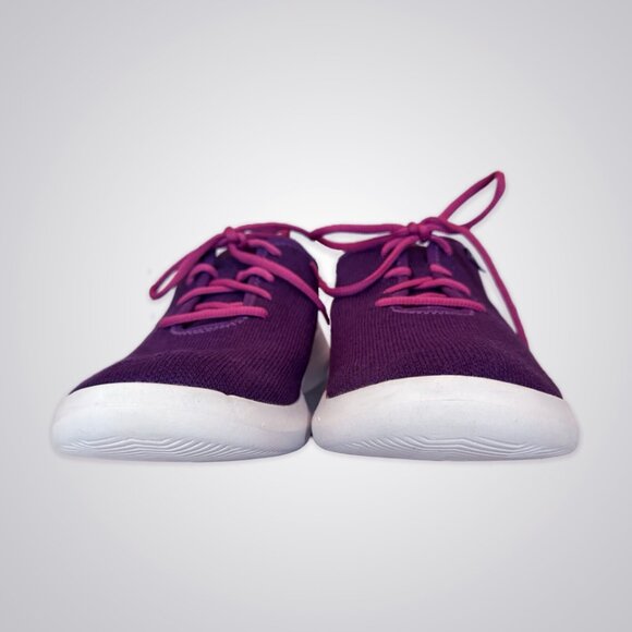 Kizik Madrid Eco Knit Purple Sneakers w/Pink Laces size 10 Women / 8.5 Men RARE - Picture 6 of 9